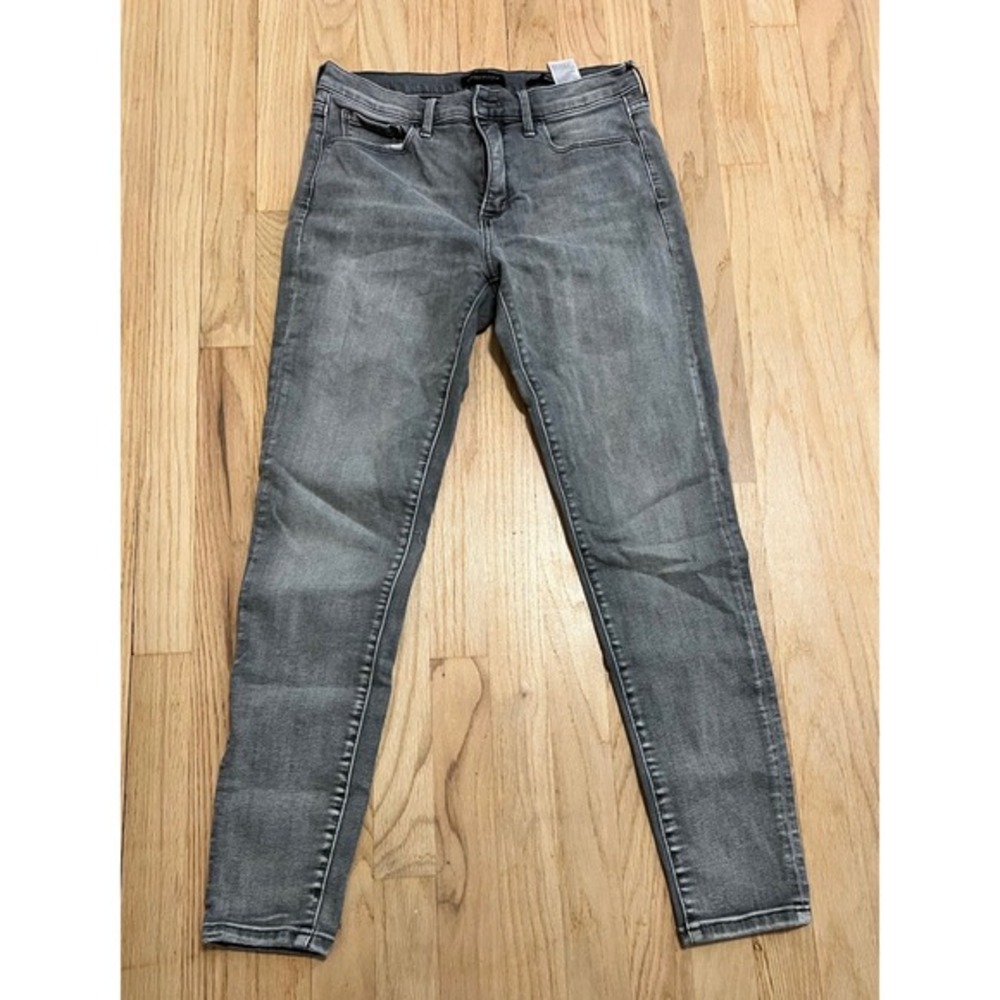 Banana Republic Gray Skinny‎ Jeans Womens 28 Faded Charcoal Stretch Denim Pants